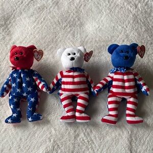 Ty Red, White, and Blue Liberty Bears